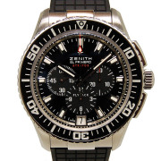 ゼニス　ZENITH　エルプリメロ　ストラトス　フライバック　03.2060.405/21.R515　SS　45,5mm　自動巻　ラバー　USED　中古
