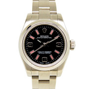 ロレックス　ROLEX　オイスターパーペチュアル　Ref.176200　 ピンクバー/369　ブラック　レディース　自動巻　26mm　ランダム番　国内正規　未使用品