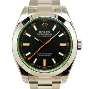 ロレックス　ROLEX　ミルガウス　116400GV　グリーンガラス　ブラック　M番ルーレット　未使用品