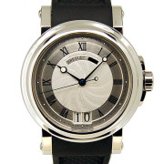 ブレゲ　BREGUET　マリーン2　ラージデイト　5817ST/12/5V8　SS　シルバー　39mm　ラバー　USED　中古