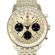 ブライトリング　BREITLING　ナビタイマー09　A232G09NP A23322　42mm　シルバー　日本400本限定　USED　中古