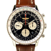 ブライトリング　BREITLING　ナビタイマー01　A022B01WBD　自動巻　ブラック　SS　革　43mm　USED　中古