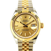 ロレックス　ROLEX　レディ デイトジャスト 28　279173　シャンパン　SS×YG　USED　中古