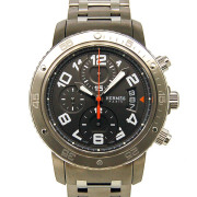 エルメス　HERMES　クリッパークロノ　メカニカルダイバー　CP2.941.230/4963　メンズ　自動巻　グレー　USED　中古