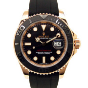 ロレックス　ROLEX　ヨットマスター40　Ref.116655　エバーローズゴールド　ブラック　ラバー　USED　中古