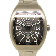 フランクミュラー　FRANCK MULLER　ヴァンガード　V45 SCDT TTBRNR　グレー　メンズ　チタン　自動巻　USED　中古