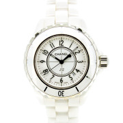 シャネル　CHANEL　J12 　ホワイト　白　セラミック　H0968　レディース　クォーツ　33mm　USED　中古