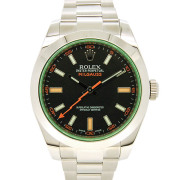 ロレックス　ROLEX　ミルガウス　116400GV　グリーンガラス　ブラック　ランダム番　国内正規　未使用品