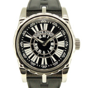 ロジェ・デュブイ　ROGER DUBUIS　シンパシー スポーツルック　SYM43 14 9 09:53.71　43mm　自動巻　SS　ブラック　世界888本限定　ラバー　USED　中古