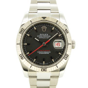 ロレックス　ROLEX　ターノグラフ　Ref.116264　SS　ブラック　V番ルーレット　36mm　USED　中古
