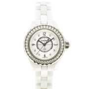 シャネル　CHANEL　J12　H2572　ダイヤモンド　29mm　ホワイトシェル　USED　中古