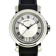 ブレゲ　BREGUET　マリーン2 ラージデイト　5817ST/12/5V8　SS　シルバー　39mm　ラバー　USED　中古