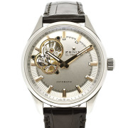 ゼニス　ZENITH　エルプリメロ　シノプシス 03.2170.4613/01.C713　SS　シルバー　革ベルト　40mm　USED　中古