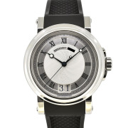 ブレゲ　BREGUET　マリーン2 ラージデイト　5817ST/12/5V8　SS　シルバー　39mm　ラバー　USED　中古
