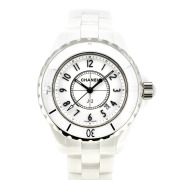 シャネル　CHANEL　J12 　ホワイト　白　セラミック　H0968　レディース　クォーツ　33mm　USED　中古
