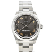 ロレックス　ROLEX　オイスターパーペチュアル　Ref.177200　ダークグレーローマ　SS　自動巻　31mm　国内正規品　未使用品