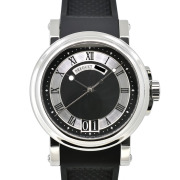 ブレゲ　BREGUET　マリーン2　ラージデイト　5817ST/92/5V8　SS　ブラック　39mm　ラバー　USED　中古