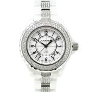 シャネル　CHANEL　J12　H1420　ベゼル&ブレスダイヤ　クォーツ　33mm　USED　中古