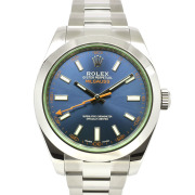 ロレックス　ROLEX　ミルガウス　116400GV　Zブルー　グリーンガラス　国内正規品　USED　中古