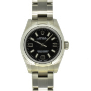 ロレックス　ROLEX　オイスターパーペチュアル　Ref.176200　 ブラック369　レディース　自動巻　26mm　M番ルーレット　USED　中古