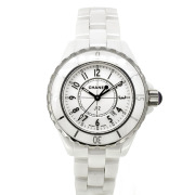 シャネル　CHANEL　J12 ホワイトセラミック　H1637　50本限定　クォーツ　33mm　USED　中古