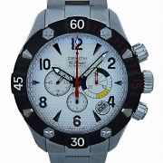 ゼニス　ZENITH　デファイクラシッククロノグラフ　03.0526.4000　自動巻　メンズ　シルバー　エルプリメロ