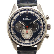 ゼニス　ZENITH　エルプリメロ　36000VPH　03.2040.400/53.C700　SS　ブルー　42mm　革ベルト　新品