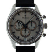 ゼニス　ZENITH　エルプリメロ　36000VPH　03.2040.400/04.C496　SS　シルバー　42mm　革　新品
