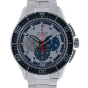 ゼニス　ZENITH　エルプリメロ　ストラトス　フライバッククロノ　トリビュート フェリックス・バウムガートナー 03.2066.405/69.M2060　45mm　シルバー　自動巻　新品