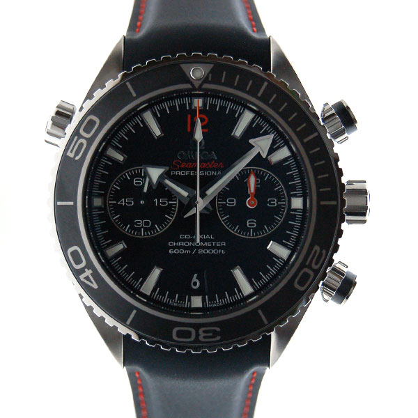 オメガ　OMEGA　プラネットオーシャンクロノ　232.32.46.51.01.005　ブラック　SS　45,5mm　ラバーベルト　新品