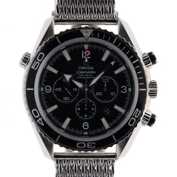 オメガ　OMEGA　プラネットオーシャンクロノ　2210.52　SS　ブラック　45,5mm　新品