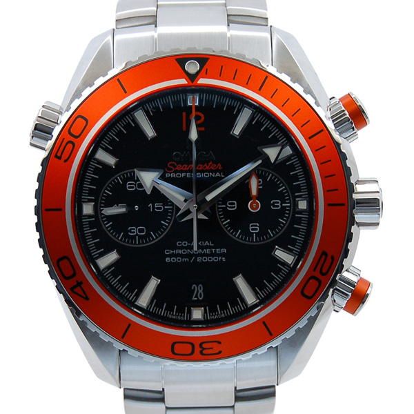 オメガ　OMEGA　シーマスター　プラネットオーシャンクロノ　232.30.46.51.01.002　SS　オレンジベゼル　ブラック　新品