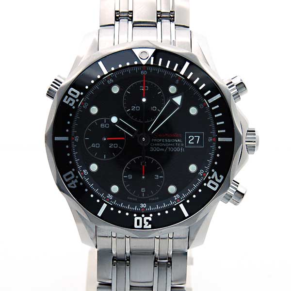 オメガ　OMEGA　シーマスタークロノグラフ　213.30.42.40.01.001　ブラック　41mm　新品
