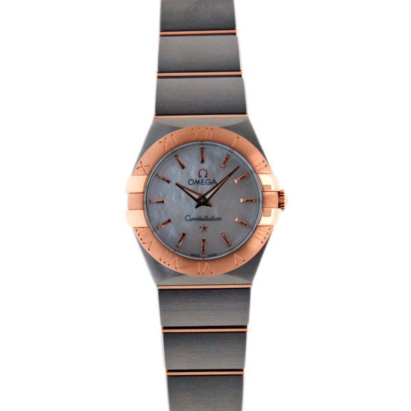 オメガ　OMEGA　コンステレーション ブラッシュクォーツ　123.20.24.60.05.001　レディース　ホワイトシェル　18KPG×SS　24mm　新品