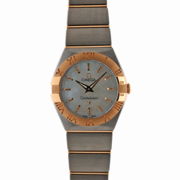 オメガ　OMEGA　コンステレーション　ブラッシュ　123.20.24.60.05.002　レディース　ホワイトシェル　18KYG×SS　24mm　新品