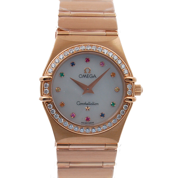 オメガ　OMEGA　コンステレーション　アイリス　1158.79　レディース　RG　金無垢　ベゼルダイヤ　新品
