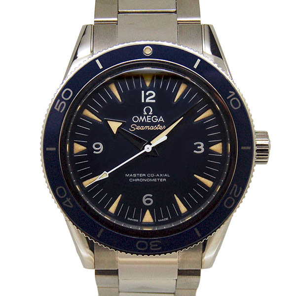 オメガ　OMEGA　シーマスター300　マスターコーアクシャル　233.90.41.21.03.001　チタン　ブルー　41mm　新品
