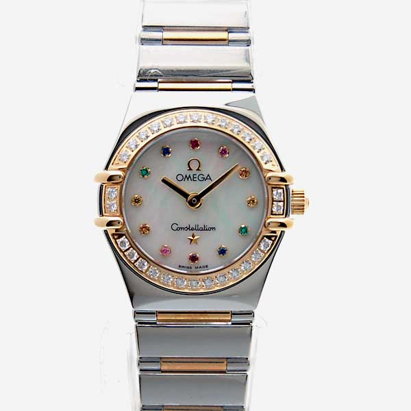 オメガ　OMEGA　コンステレーション　アイリス　1367-79　レディース　コンビ　SS/YG　シェル文字盤　ベゼルダイヤ　クォーツ　新品