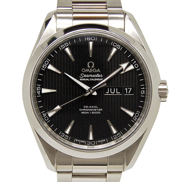オメガ　OMEGA　シーマスター　アクアテラ　アニュアルカレンダー　231.10.43.22.01.002　メンズ　43mm　SS　ブラックタペストリー　新品