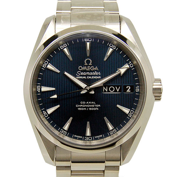 オメガ　OMEGA　シーマスター　アクアテラ　アニュアルカレンダー　231.10.39.22.03.001　ブルー　38.5mm　新品