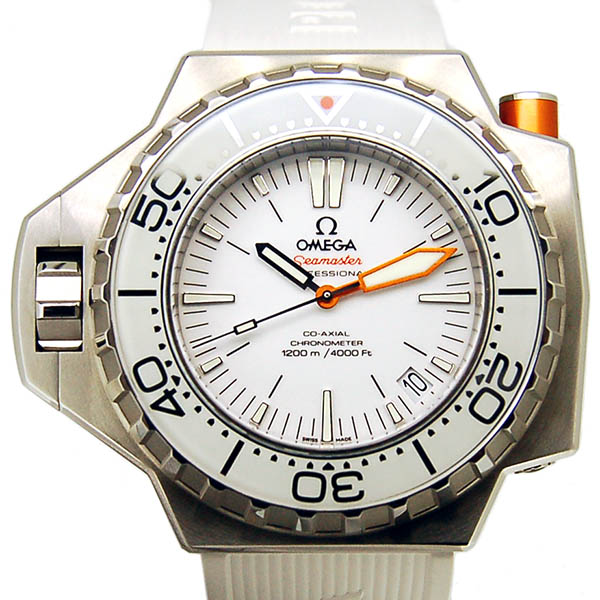 オメガ　OMEGA　シーマスター プロプロフ1200　224.32.55.21.04.001　ホワイト　SS　55×48mm　ラバー　新品