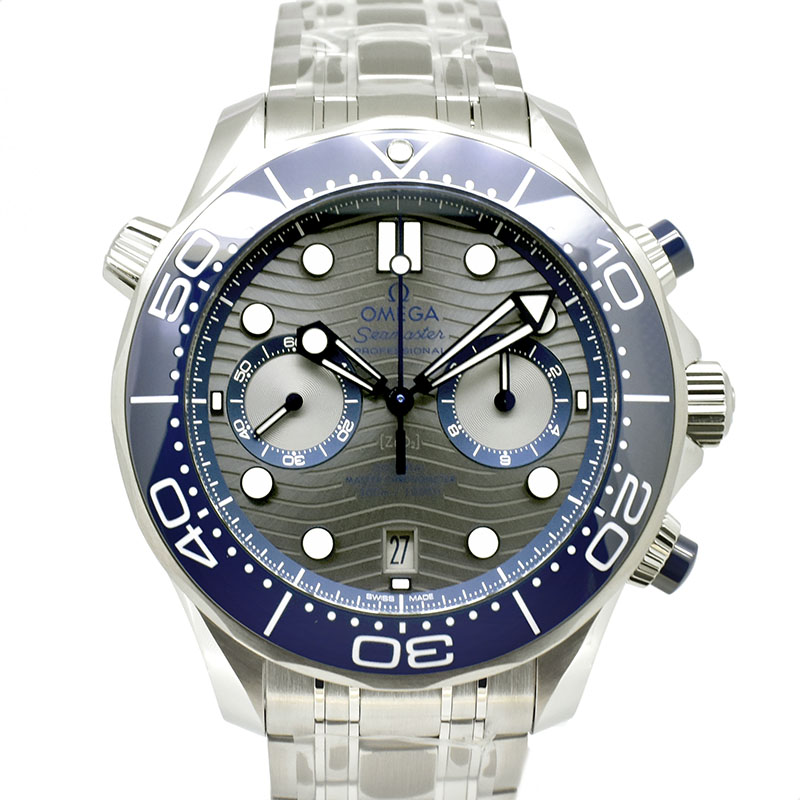 オメガ　OMEGA　シーマスター300 コーアクシャル マスタークロノメーター クロノグラフ　210.30.44.51.06.001　44mm　グレー　新品