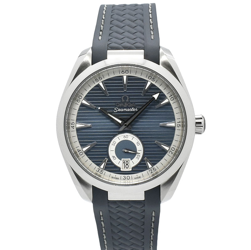 オメガ　OMEGA　シーマスター アクアテラ 150M マスタークロノメーター スモールセコンド　220.12.41.21.03.005　ブルー　41mm　ラバー　新品