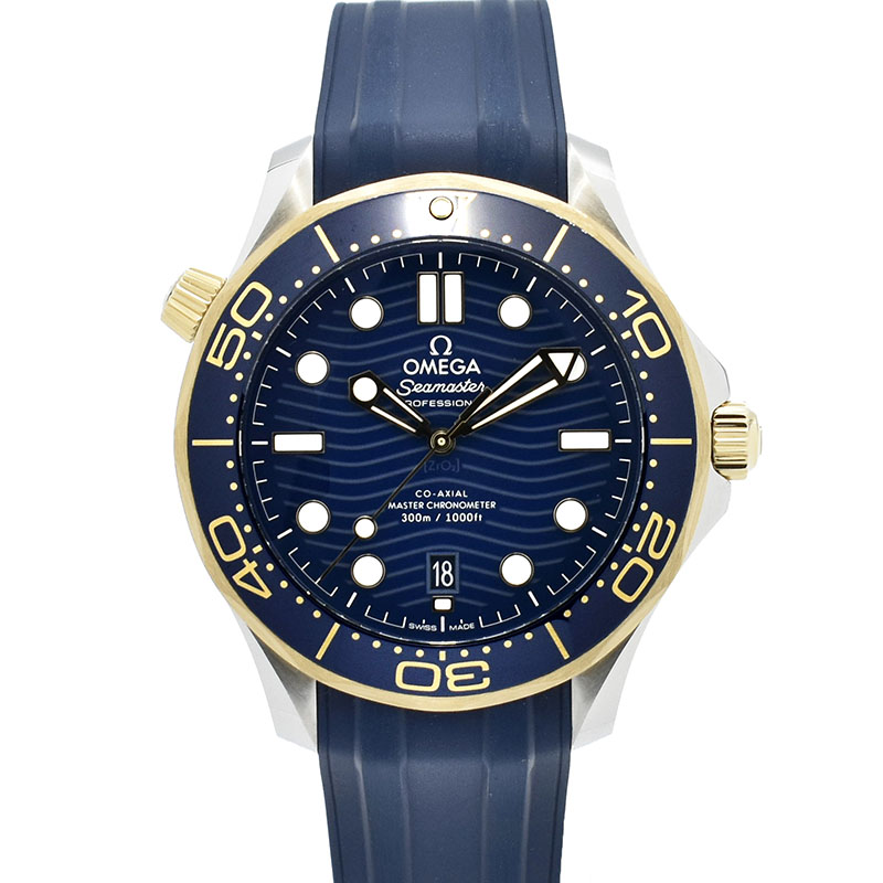 オメガ　OMEGA　シーマスター300 コーアクシャル マスタークロノメーター　210.22.42.20.03.001　ブルー　42mm　ラバーベルト　新品