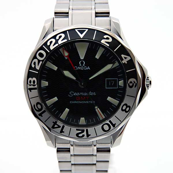 オメガ　OMEGA　シーマスターGMT　2234-50　ブラック　300m防水　42mm　自動巻　新品