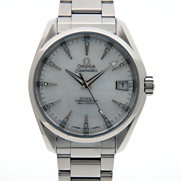 オメガ　OMEGA　シーマスター　アクアテラ　231.10.39.21.55.001　メンズ　38.5mm　SS　シェル文字盤　11Pダイヤ　新品