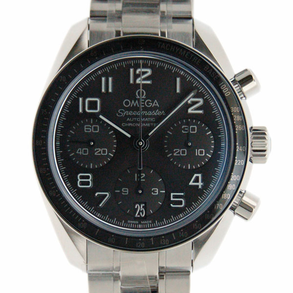 オメガ　OMEGA　スピードマスター オートマティック クロノメーター 　324.30.38.40.06.001　SS　38mm　グレー　新品