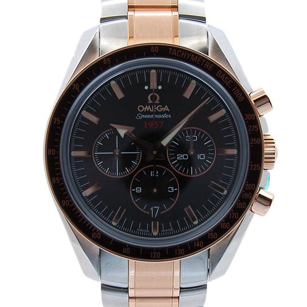 オメガ　OMEGA　スピードマスター　ブロードアロー　1957　321.90.42.50.13.001　18KRG/SS　42mm　新品