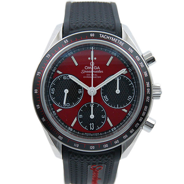 オメガ　OMEGA　スピードマスターレーシング　326.32.40.50.11.001　SS　レッド/ブラック　ラバーベルト　40mm　自動巻　新品