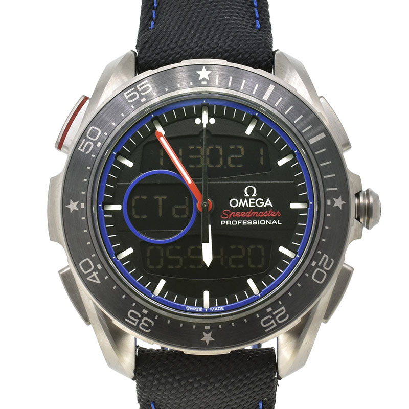 オメガ　OMEGA　スピードマスター スカイウォーカー X-33 レガッタ クロノグラフ　318.92.45.79.01.001　世界2017本限定　45mm　新品